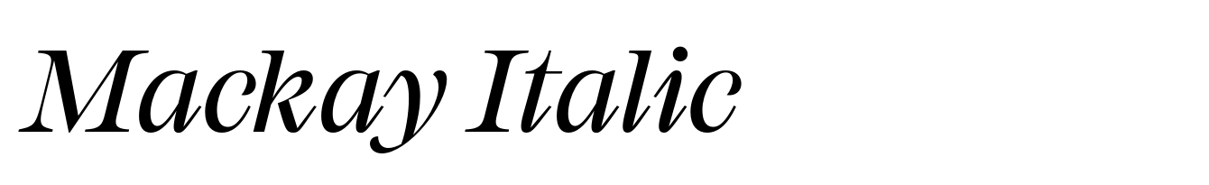 Mackay Italic